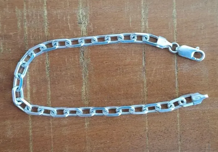 Pulseira de Prata Cadeado