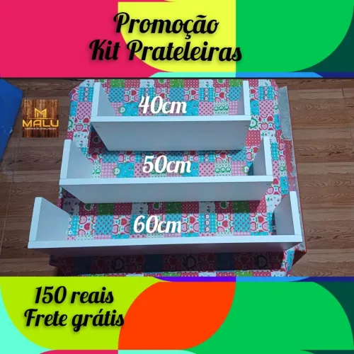 Promoção kit prateleiras