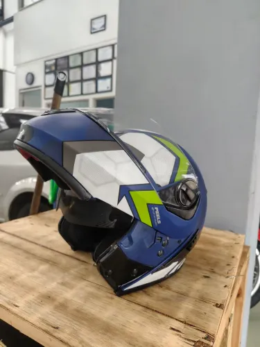 Capacete moto peels Robocop com viseira interna