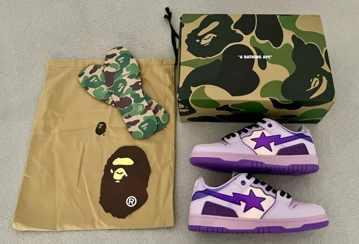 Tênis Bape SK8 Sta 'Purple'
