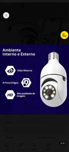 Câmera 3.4 e 5 g