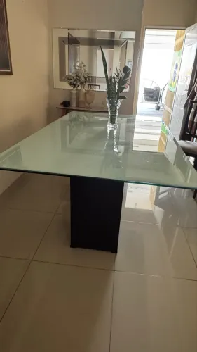 Mesa de jantar vidro 