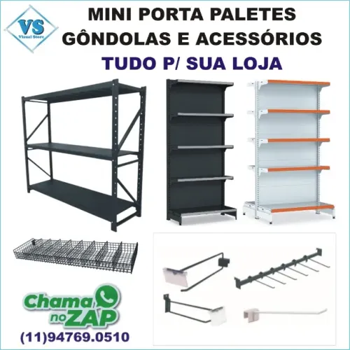 Tudo para Montagem de lojas Gôndolas , Cestos Aramados , Ganchos , Expositores - Promoções