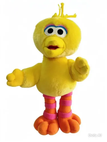 Pelúcia Garibaldo Vila Sésamo - Usada - Pássaro Amarelo