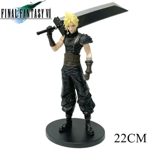 Action Figure Cloud Strife Final Fantasy 7 Game Anime Figuras Boneco Estatueta PVC de 22cm