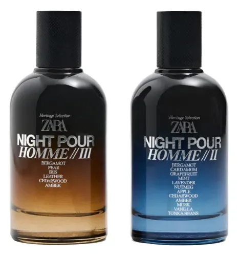 Perfumes Zara Night Pour Homme Ii + Iii Edp 2 X 100ml