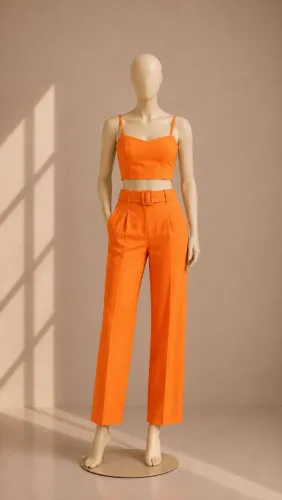 Conjunto Alfaiataria (calça e cropped) - G - última peça 