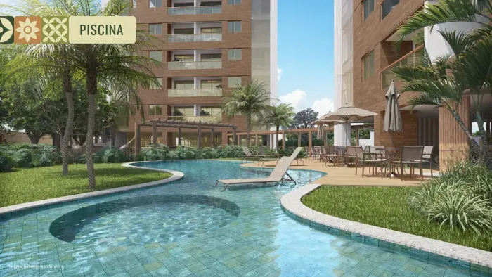 POÇO DA PANELA - Apto 106 m² com 3 quartos, localização premium e lazer completo