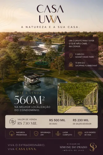 Lote à venda no Residencial Casa Uvva / Jardim Goiás