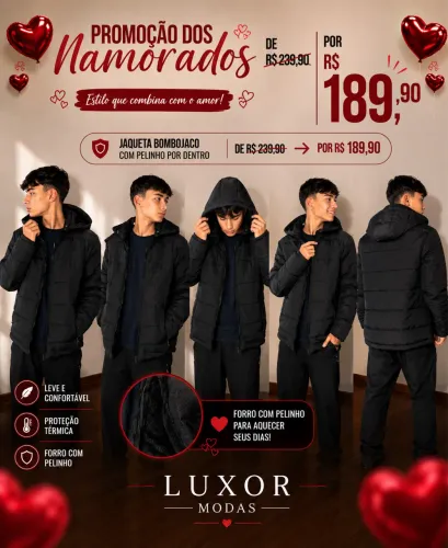 PROMOÇÃO JAQUETAS MASCULINAS