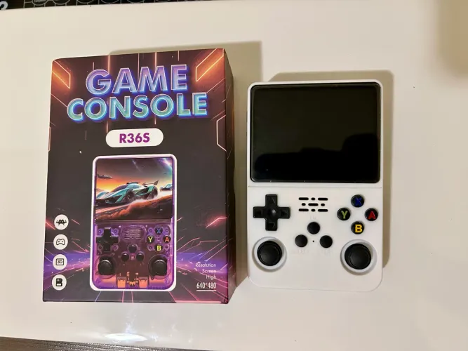 Console R36S ORIGINAL Branco COM CARTÃO SD E JOGOS - EXCELENTE ESTADO