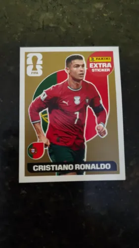 Carta do Cristiano Ronaldo dourada