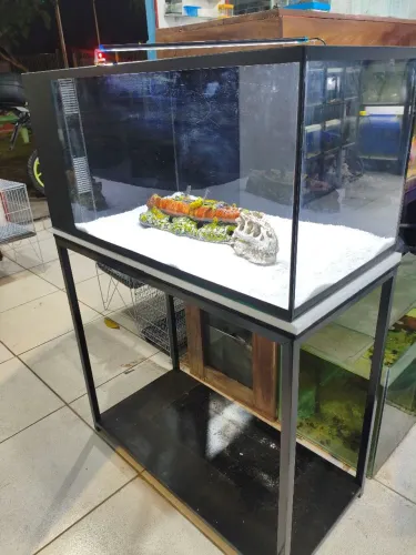 Aquário 90x45x45 Samp lateral completo 
