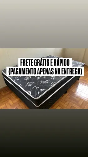 Cama box Casal - Direto da Fábrica ( Espuma 14cm)