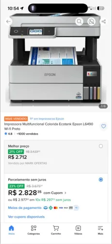 Multifuncional Epson l6490