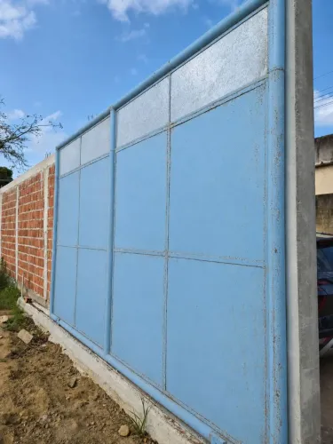 Portão Grande de Ferro 4,5m x 2,5m, Resistente de Chapa Espessa 350 Kg