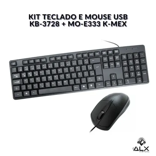 Kit Teclado Usb  + Mouse Óptico Kmex *ENTREGA GRÁTIS*