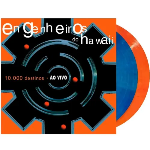 LP ENGENHEIROS DO HAWAII "10000 destinos ao vivo" COLORIDO, NOVO , LACRADO 