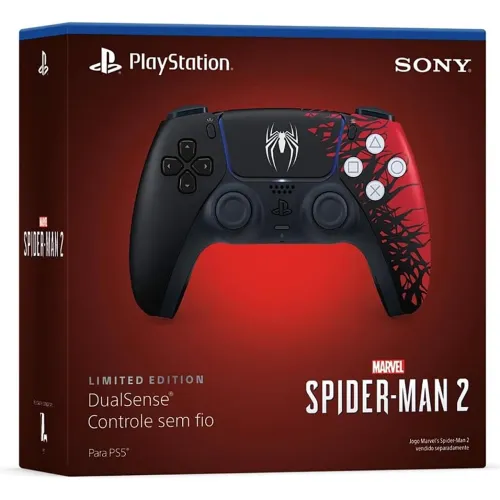 Dualsense Spiderman 2 na caixa