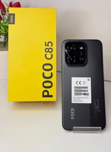 Poco C85 (Lançamento)- 128/6 Black  - Cor Linda + NovoLacrado