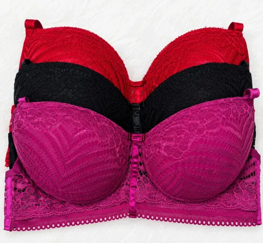 Sutiã Plus Size de Bojo Reforçado Renda Premium