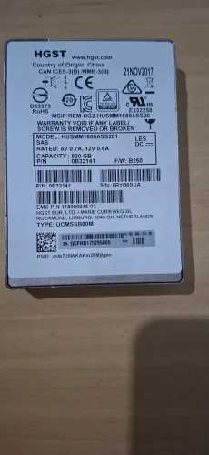 Ssd Hgst sas 800gb 12gb/s 2.5 pn;32141