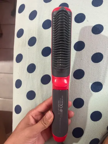 Chapinha em pente vermelha Straightener