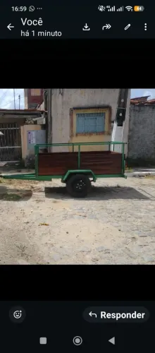 Reboque de 1 eixo, já emplacado no nome do novo dono