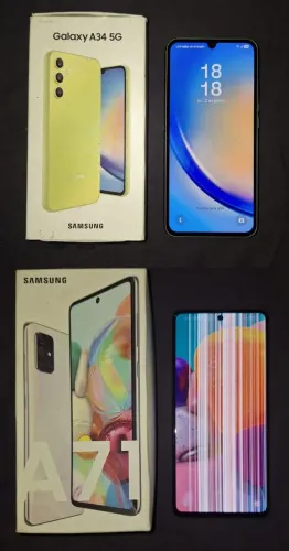 Samsung A34 e A71