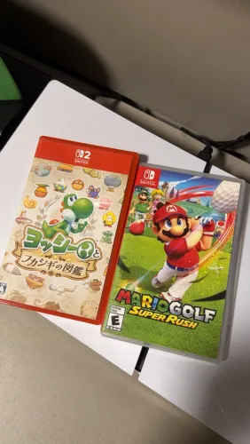 Vendo jogo mario golf e Yoshi