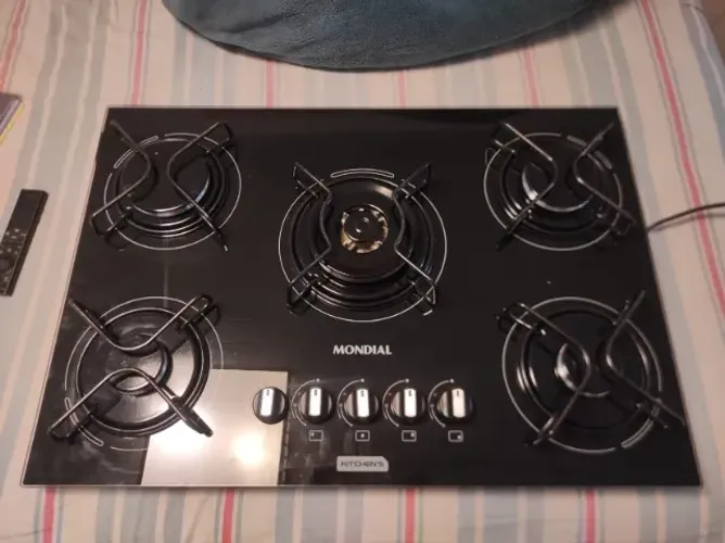 Cooktop Mondial 5 Bocas - Pouco Uso (Com Chama Tripla)