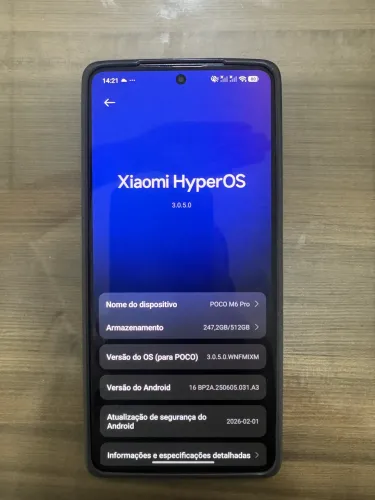 Poco M6 PRO Xiaomi 512 GB memória 12 GB ram 