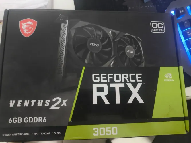 Placa de vídeo GeForce RYX 3050 6gb