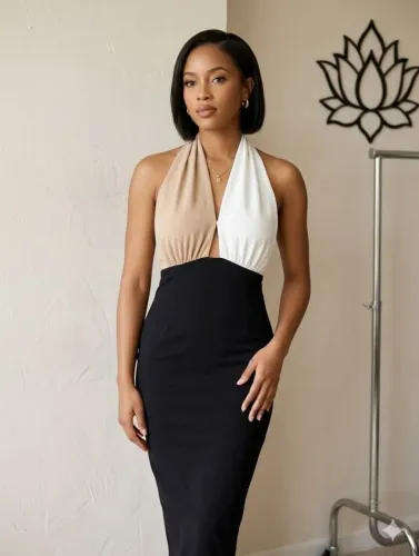 Vestido Midi com tag