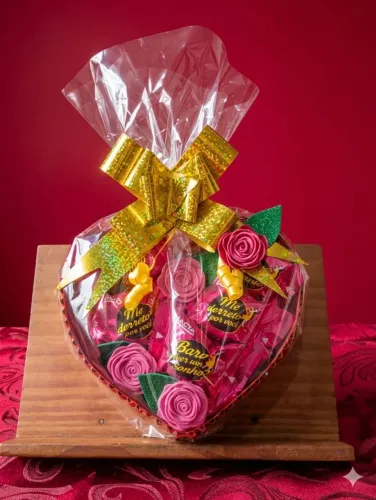 Cesta decorada sonho de valsa