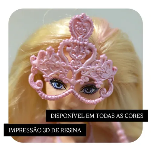 Máscara para as bonecas de Barbie as Três Mosqueteiras - impressão 3D<br><br>