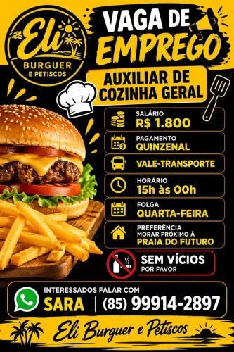 Auxiliar de cozinha