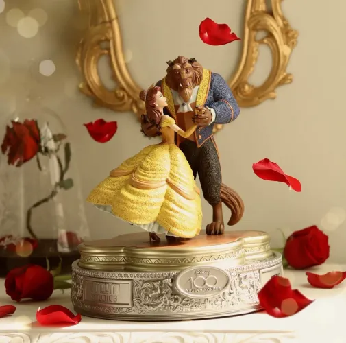 A Bela e a Fera edição rara Disney 100 anos Iron Studios