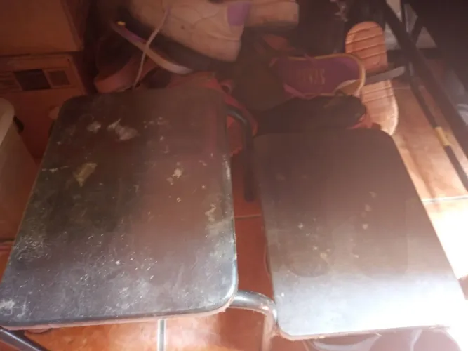 Maca de depilação com escadinha e carrinho