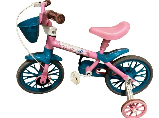 Bicicleta infantil Nathor Charm Aro 12 com rodinha