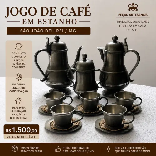 ? JOGO DE CAFÉ EM ESTANHO - SÃO JOÃO DEL-REI ?