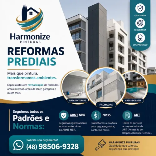 Pintura Predial/ Revitalização de Fachadas