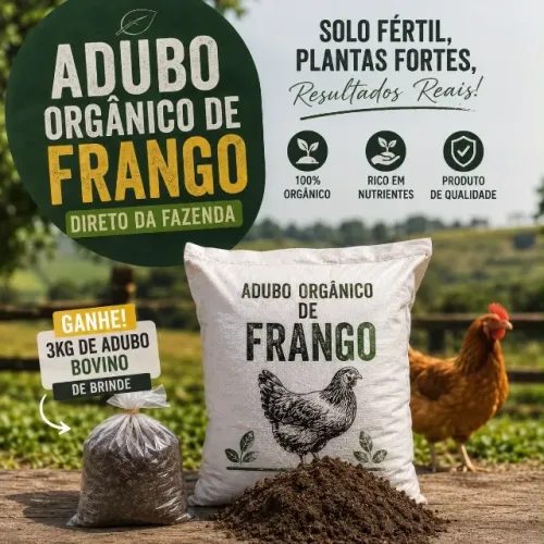 Esterco de frango orgânico