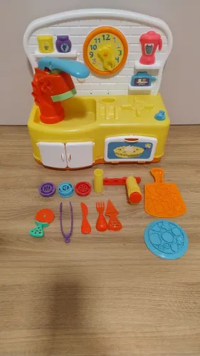 Cozinha De Brinquedo Com Massinha De Modelar E Acessórios Divertoys KITCHEN MASSINHA
