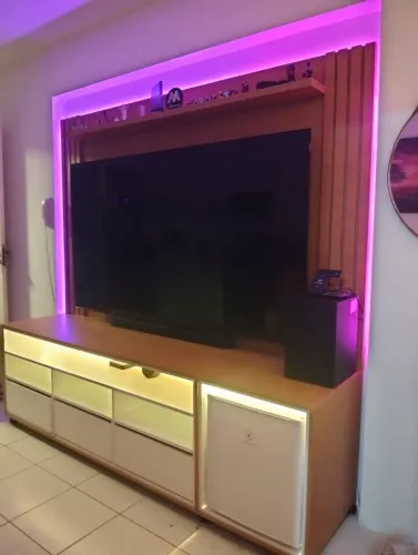 Rack+ painel na JS móveis planejados sob medida