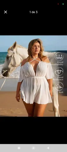 Saída de Praia plus size 