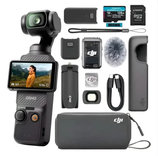 Câmera Dji Osmo Pocket 3 Creator Combo Br Secam Dji1029 Preto