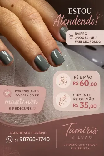 Manicure, Pedicure & Alongamento em Gel