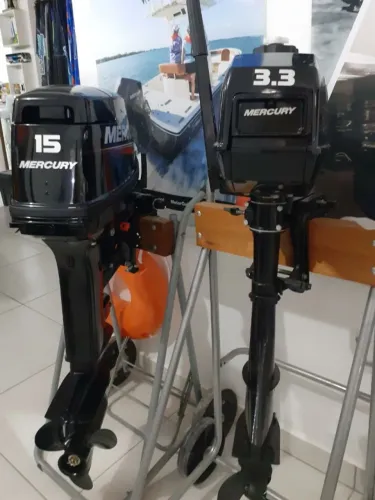 motor 3,3 hp para barco veleiro e lancha de popa mercury
