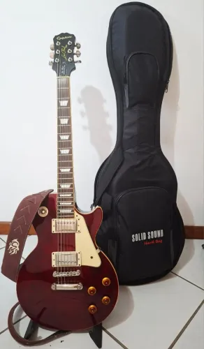 Guitarra Epiphone Les Paul Standard Plustop PRO Wine Red (2016) - Impecável!
